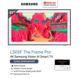 SAMSUNG 65" LS03F The Frame Pro 4K Vision AI Smart TV QA65LS03FWKXXM
