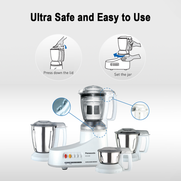 PANASONIC Mixer Grinder MX-AC400WUA - Image 3