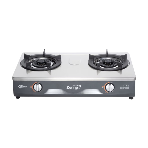 ZENNE 2 Burner Gas Stove (5.3kW) KTM401S-MB - Image 2