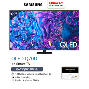 SAMSUNG 65" QLED Q70D 4K Smart TV QA65Q70DA | Energy Efficient Excellent Picture Quality