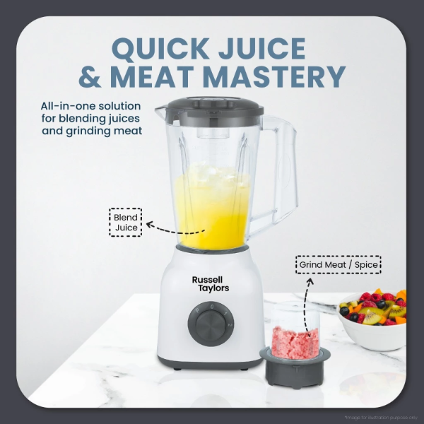 RUSSELL TAYLORS 1.5L Power Blender with Dry Mill TB2 - Image 3