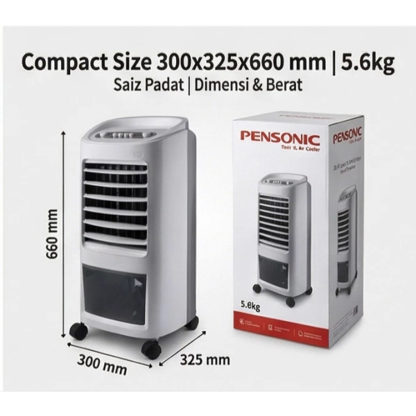 PENSONIC 7L Air Cooler With Ice Packs PAC-105M - Image 7