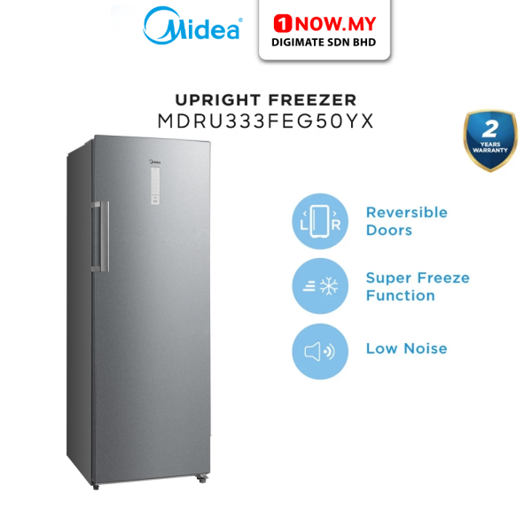 MIDEA 227L Upright Freezer 1-Door MDRU333FEG50YX