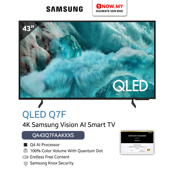SAMSUNG 43" Q7F QLED 4K Vision AI Smart TV QA43Q7FAAKXXM