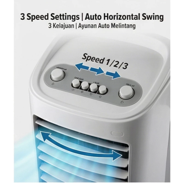 PENSONIC 7L Air Cooler With Ice Packs PAC-105M - Image 4