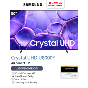 SAMSUNG 50" U8000F Crystal UHD 4K Smart TV UA50U8000FKXXM