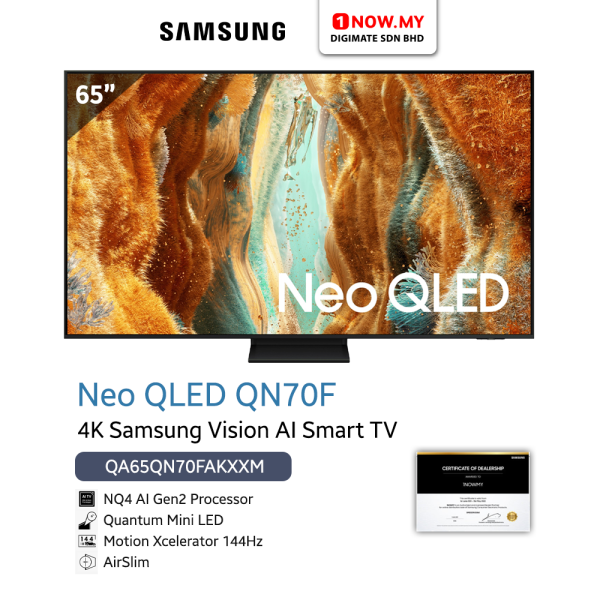 SAMSUNG 65" Neo QLED QN70F 4K Vision AI Smart TV QA65QN70FAKXXM [TNG RM1000]