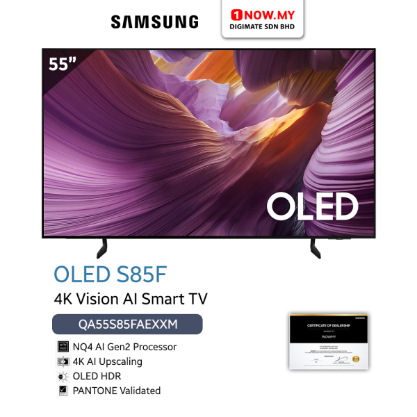 SAMSUNG 55" S85F OLED 4K Vision AI Smart TV QA55S85FAEXXM