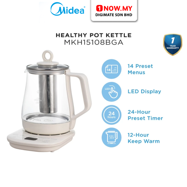 MIDEA 1.5L Healthy Pot Kettle 14 Preset Programs MKH15108BGA