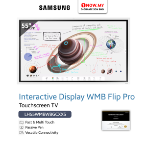 SAMSUNG 55" Interactive Display WMB Flip Pro LH55WMBWBGCXXS | Multi Touch Screen (Pre Order)