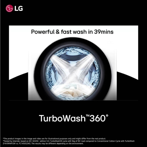 LG 13/8kg Inverter Front Load Washer Dryer with AI Direct Drive Steam+ FV1413H2BA - Image 5