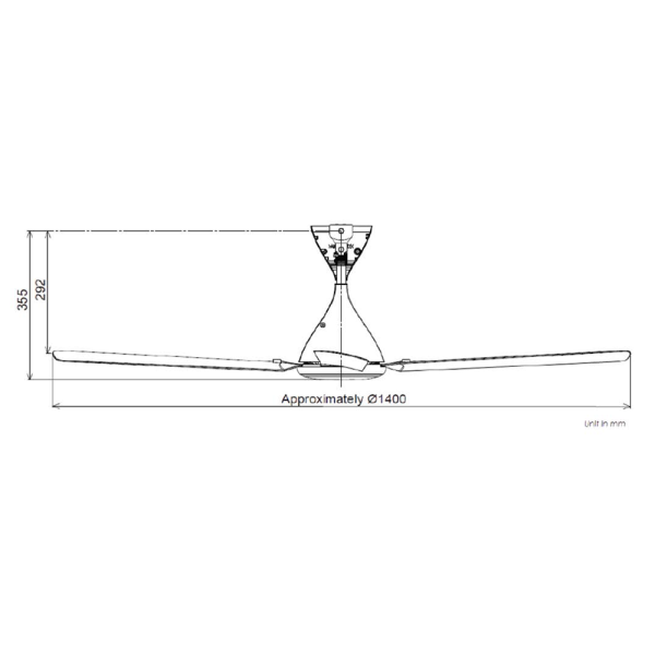 PANASONIC 56" Ceiling Fan 4-Blade Bayu DC Motor F-M14SHVBWH (White) | 5 Star Energy Efficient - Image 7