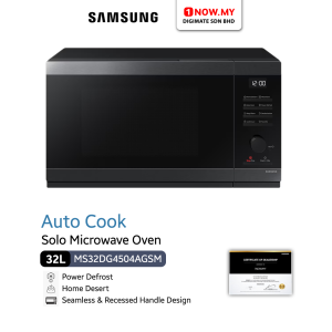 SAMSUNG 32L Solo Microwave Oven MS32DG4504AGSM |Â Auto Cook Great Home Deserts