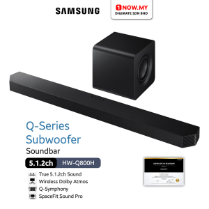 SAMSUNG 5.1.2ch Q-Series Soundbar With Subwoofer HW-Q800H