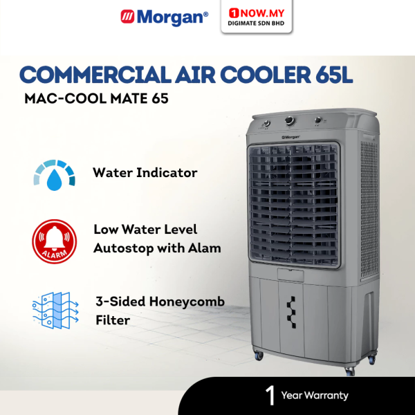 MORGAN 65L Portable Commercial Air Cooler with Ion Filtration System MAC-COOL MATE 65