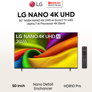 LG 50" NU84 NANO 4K UHD AI Smart TV 50NU845BPSB