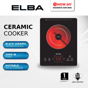ELBA Ceramic Induction Cooker Sensor Touch ECC-J2015(BK)