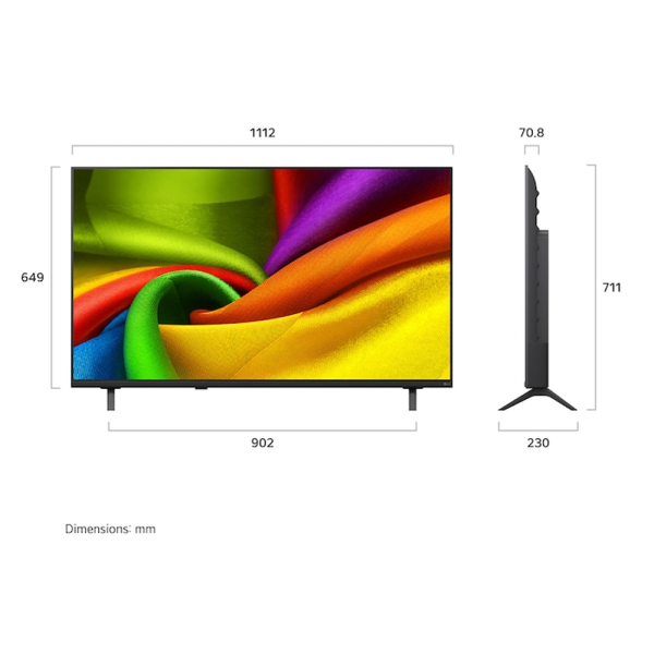 LG 50" NU84 NANO 4K UHD AI Smart TV 50NU845BPSB - Image 2