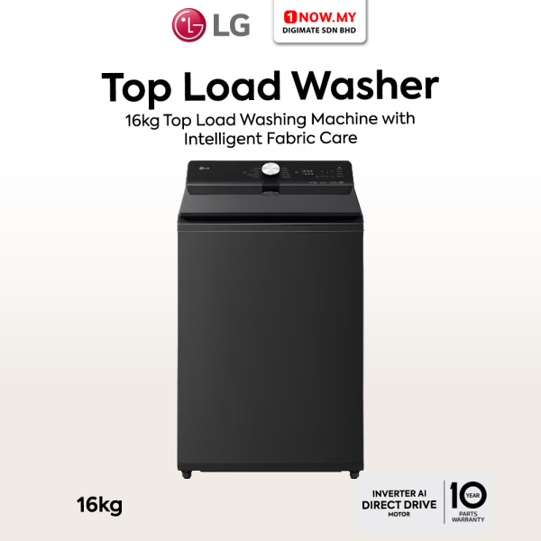 LG 16kg Inverter Top Load Washing Machine with Intelligent Fabric Care TX2516DT5O