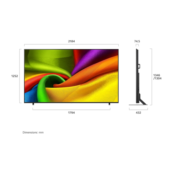 LG 98" NU85 NANO 4K UHD AI Smart TV 144Hz 98NU855BPSB (Pre Order) - Image 2
