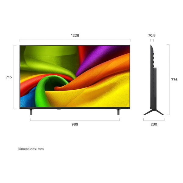 LG 55" NU84 NANO 4K UHD AI Smart TV 55NU845BPSB - Image 2