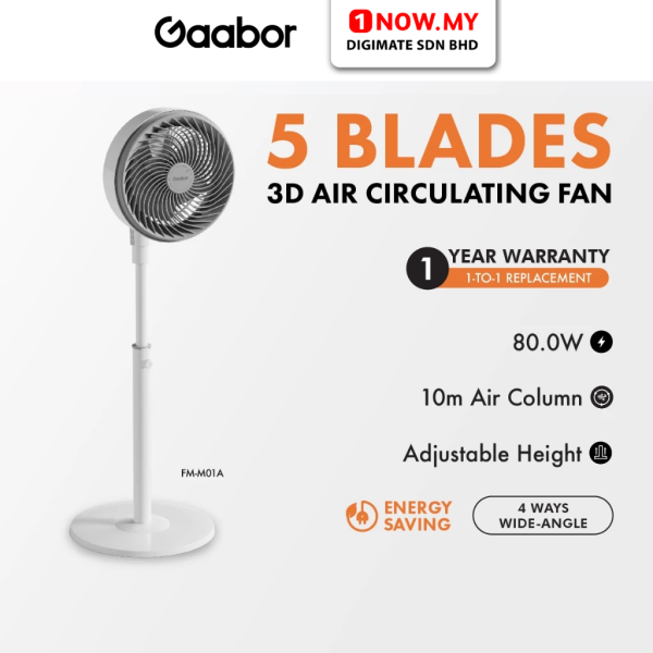 GAABOR Air Circulation Standing Fan FM-M01A | Adjustable Height