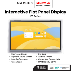 MAXHUB E3 Series (65" 75" 86") Education Interactive 4K UHD Flat Panel Display (Pre Order)