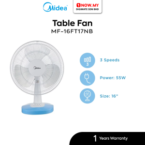MIDEA 16 Inch Table Fan MF-16FT15NB | 3 Speed Choices