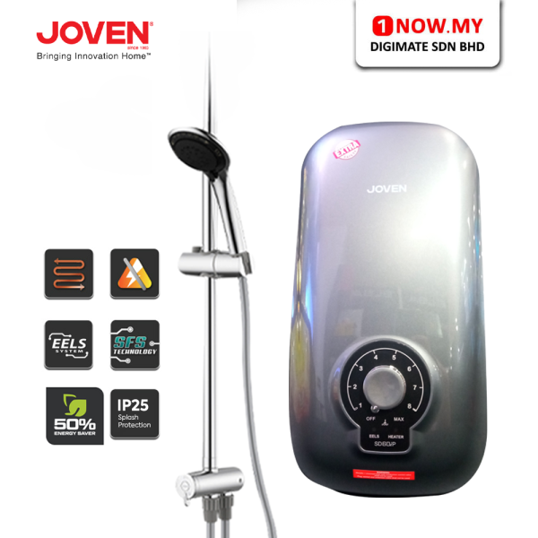 JOVEN Water Heater SD60iP-COLOUR | Colour Variation Sleek Instant Silent Pump Shower Certified Protection IP25
