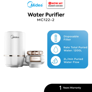 MIDEA Carbon Fiber Water Purifier MC122-2 | Kitchen Bathroom Faucet Water Tap Purifier