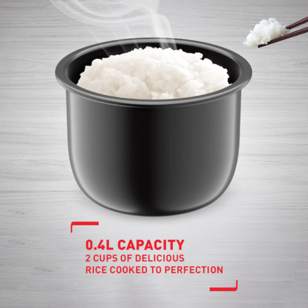 TEFAL 0.4L Mini Mechanical Rice Cooker RK172165 | Compact For Small Portions - Image 6