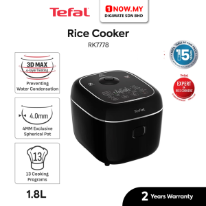 TEFAL 1.8L Rice Cooker Delirice Max Fuzzy Logic RK7778