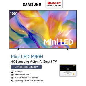 SAMSUNG 100" M90H Mini LED 4K Vision AI Smart TV UA100M90HKXXM (Pre Order)