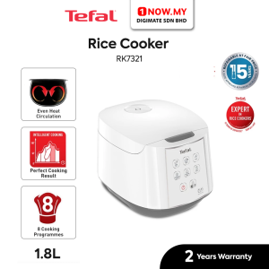 TEFAL 1.8L Easy Fuzzy Logic Jar Rice Cooker RK732167 (10Cups) | 8 Programs Durable User-Friendly