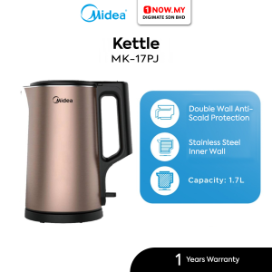 MIDEA 1.7L Jug Kettle MK-17PJ | Cool Touch Double Wall Protection Stainless Steel