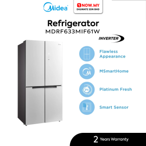 MIDEA 580L Inverter Quattro 4 Doors Smart Refrigerator (Wifi) MDRF633MIF61W