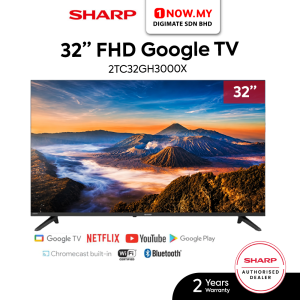 SHARP 32" GH3000 Aquos FHD Google Digital TV 2TC32GH3000X