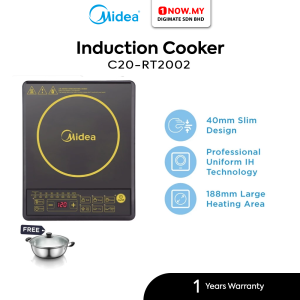 MIDEA 1 Burner Induction Cooker C20-RT2002 | 2000W Touch Control Free Pot