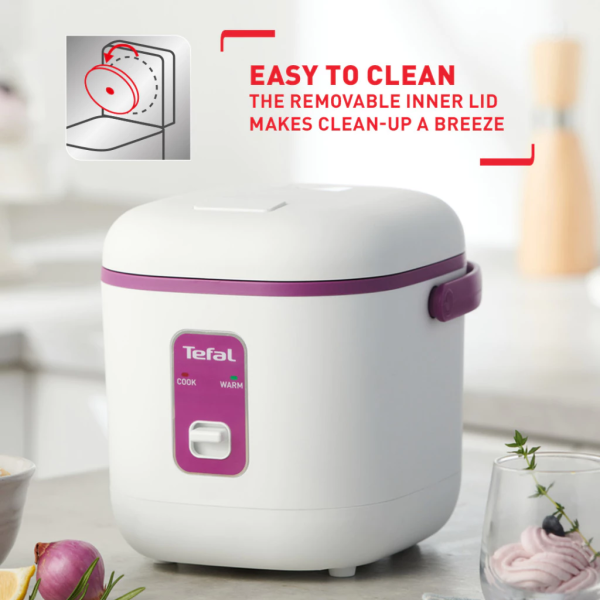 TEFAL 0.4L Mini Mechanical Rice Cooker RK172165 | Compact For Small Portions - Image 5