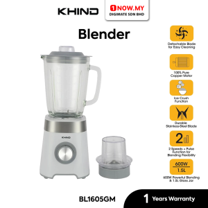 KHIND 1.5L Glass Jar Blender with Miller BL1506GM