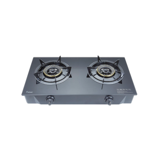 FABER Double Burner Glass Gas Stove 4.3kW FC GLAZZO G243 - Image 4