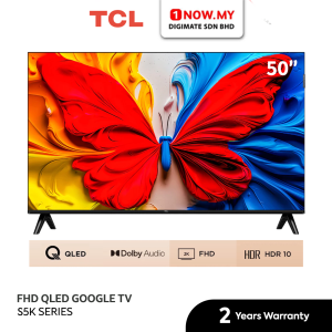 TCL 50” S5K FHD QLED Google TV 50S5K | HDR 10 Dolby Audio