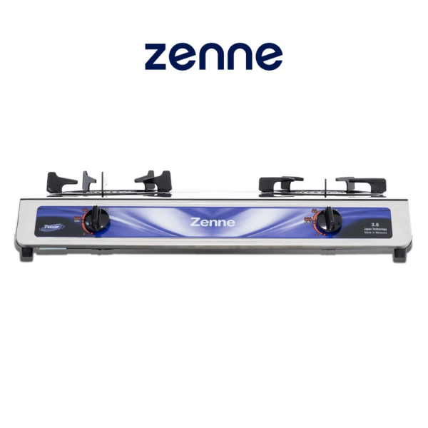 ZENNE Double Burner Gas Cooker (3.6kW) KGS201C - Image 2
