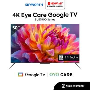 SKYWORTH 50" SUE7900 4K UHD Eye Care Google TV 120Hz 50SUE7900