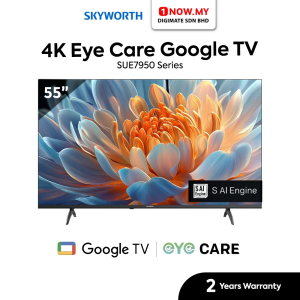 SKYWORTH 55" 4K UHD Eye Care Google TV 60Hz 55SUE7950