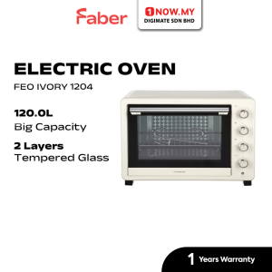 FABER 120L Electric Oven FEO IVORY 1204 | Convection Rotisserie 5 Star Energy Efficient
