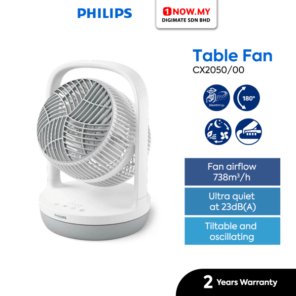 PHILIPS 8" 2000 Series Table Fan CX2050/00 | Compact Easy Carry
