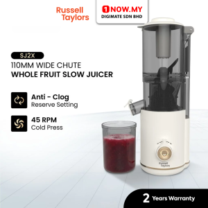 RUSSELL TAYLORS Wide Chute Slow Juicer SJ2X