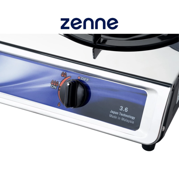 ZENNE Double Burner Gas Cooker (3.6kW) KGS201C - Image 5