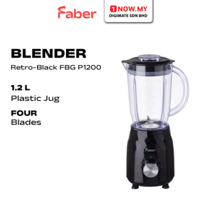 FABER 1.2L Blender Retro-Black FBG P1200